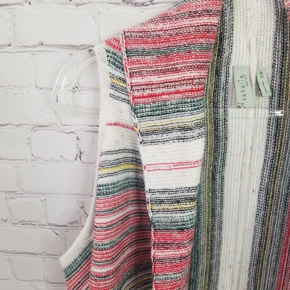 Sahalie Boho Open Front sweater Cardigan size S/M - Picture 4 of 7
